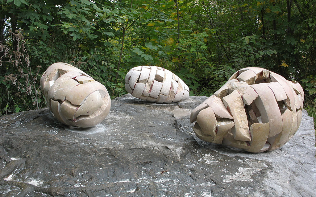 pieces of buddha Untersberger Marmor 2008